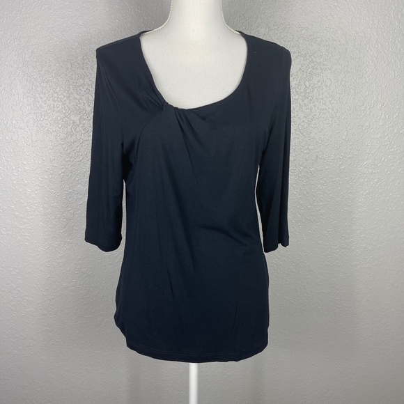 Black Blouse Petite - Picture 3 of 6